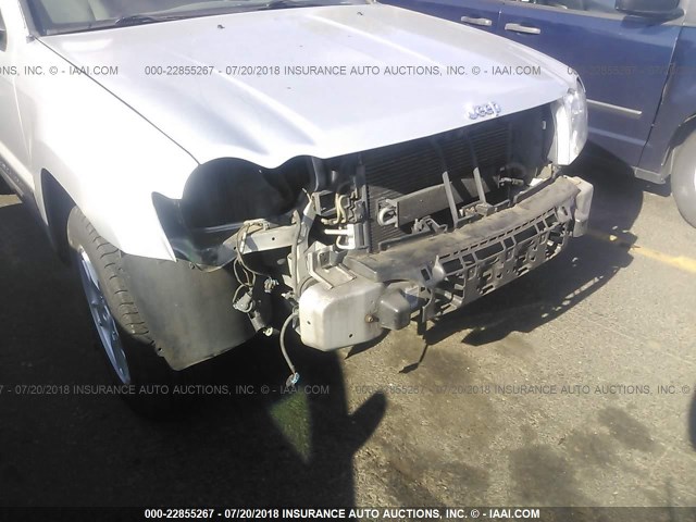 1J4GR48K66C109386 - 2006 JEEP GRAND CHEROKEE LAREDO/COLUMBIA/FREEDOM 银色 照片 6