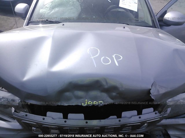 1C4NJDEB2GD631792 - 2016 JEEP COMPASS LATITUDE 灰色 照片 10