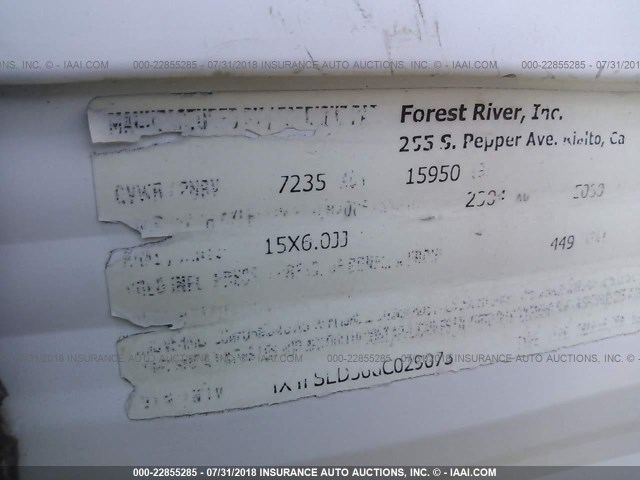 4X4FSED366C029073 - 2006 FOREST RIVER SIERRA SPORT  白色 照片 9