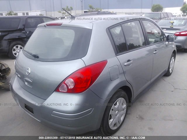 3N1BC1CP1AL360674 - 2010 NISSAN VERSA S/SL GRAY photo 4