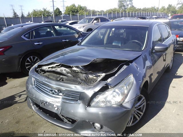 JN1DV6AR3BM650099 - 2011 INFINITI G25 GRAY photo 6