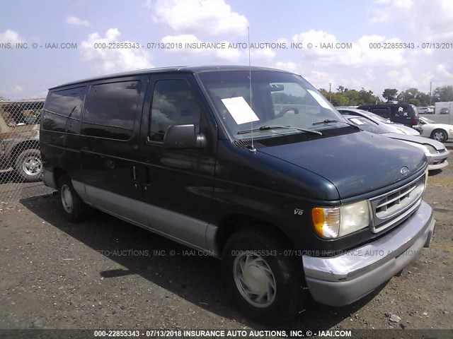 1FMRE1161WHA35427 - 1998 FORD ECONOLINE E150 TURQUOISE photo 1