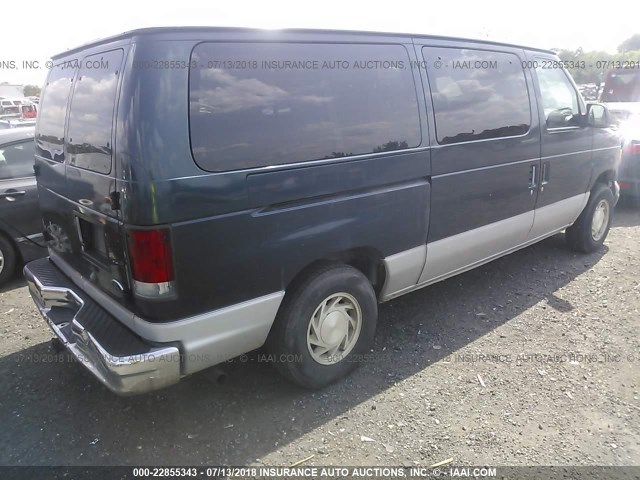 1FMRE1161WHA35427 - 1998 FORD ECONOLINE E150 TURQUOISE photo 4