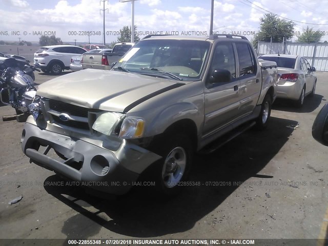 1FMZU77E93UC27766 - 2003 FORD EXPLORER SPORT TR  GOLD photo 2