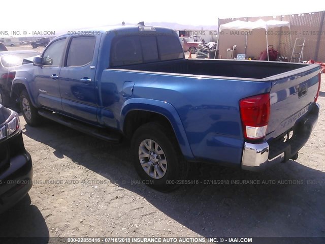 3TMBZ5DN5HM011330 - 2017 TOYOTA TACOMA DOUBLE CAB/SR5/TRD SPORT BLUE photo 3