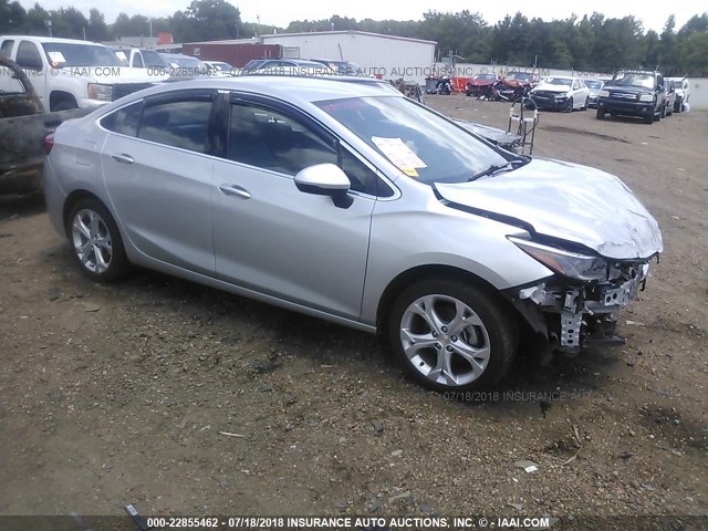 1G1BF5SM4H7106791 - 2017 CHEVROLET CRUZE PREMIER SILVER photo 1