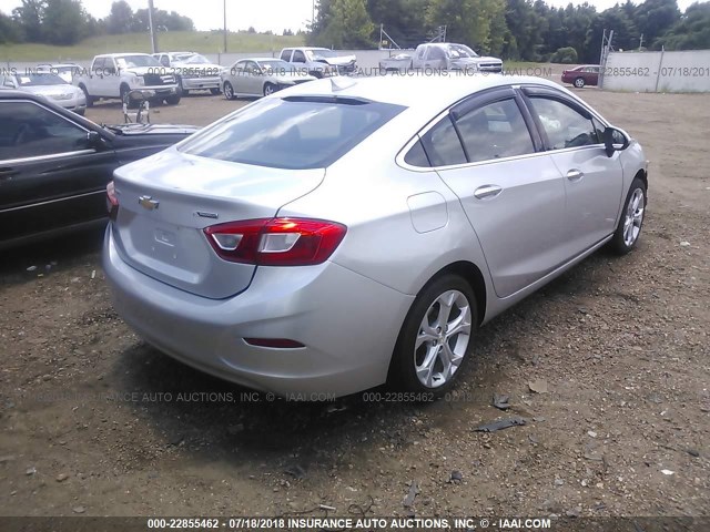 1G1BF5SM4H7106791 - 2017 CHEVROLET CRUZE PREMIER SILVER photo 4