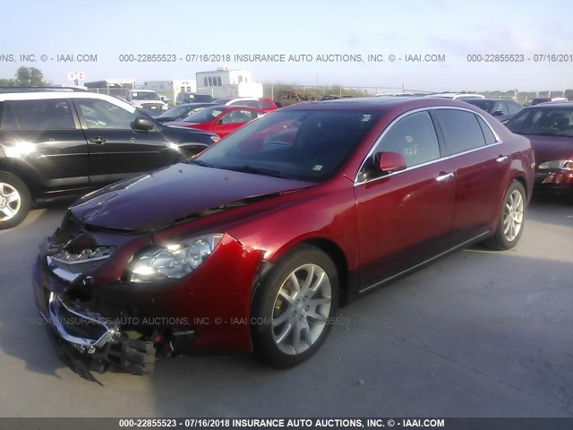 1G1ZE5E7XAF233080 - 2010 CHEVROLET MALIBU LTZ 红色 照片 2