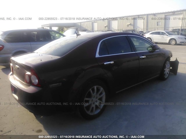 1G1ZE5E7XAF233080 - 2010 CHEVROLET MALIBU LTZ 红色 照片 4