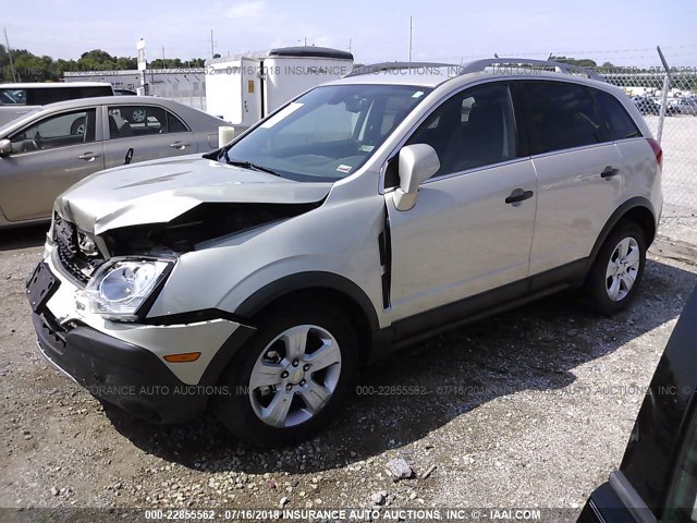 3GNAL2EK8DS642117 - 2013 CHEVROLET CAPTIVA LS 金色 照片 2