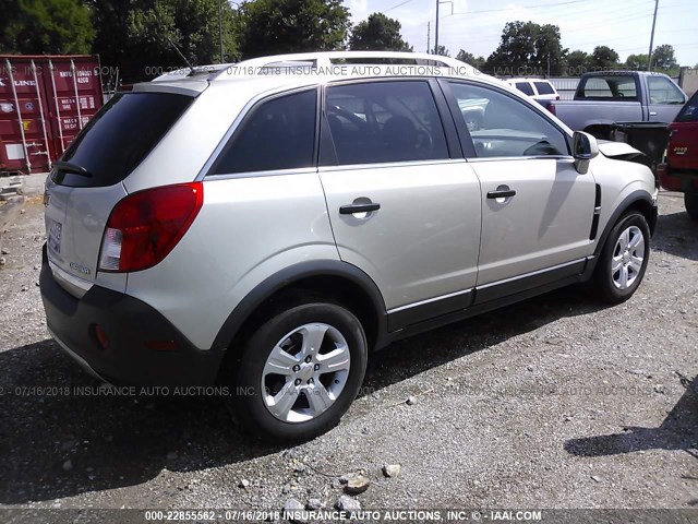 3GNAL2EK8DS642117 - 2013 CHEVROLET CAPTIVA LS 金色 照片 4