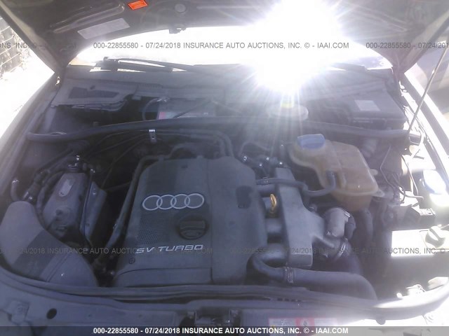 WAUDC68D21A057439 - 2001 AUDI A4 1.8T QUATTRO BLACK photo 10