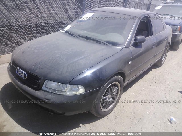 WAUDC68D21A057439 - 2001 AUDI A4 1.8T QUATTRO BLACK photo 2