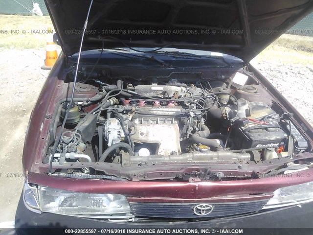 JT2SV21W3L0365312 - 1990 TOYOTA CAMRY DLX 栗色 照片 10
