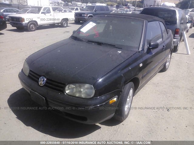 3VWDC21V72M808356 - 2002 VOLKSWAGEN CABRIO GLX BLACK photo 2