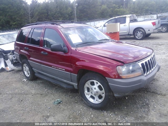 1J4GX38N42C190344 - 2002 JEEP GRAND CHEROKEE SPORT RED photo 1