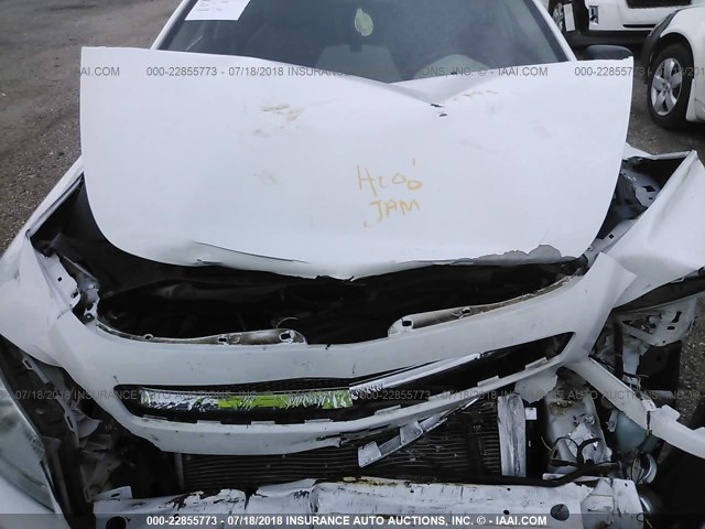 1G1ZA5EU4CF398689 - 2012 CHEVROLET MALIBU LS WHITE photo 10