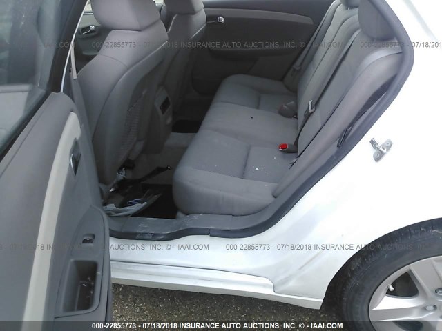 1G1ZA5EU4CF398689 - 2012 CHEVROLET MALIBU LS WHITE photo 8