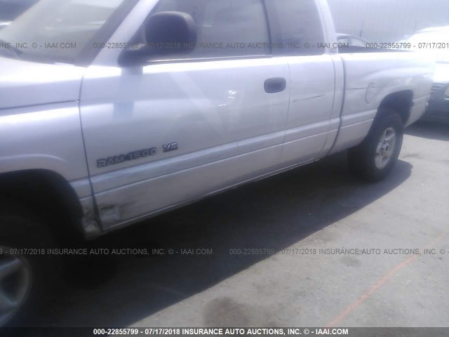 1B7HC13Y01J519174 - 2001 DODGE RAM 1500 SILVER photo 6