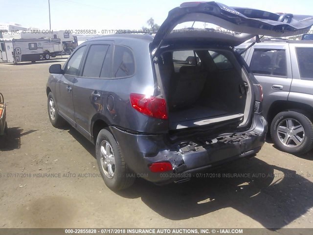 5NMSG13D77H091612 - 2007 HYUNDAI SANTA FE GLS GRAY photo 3