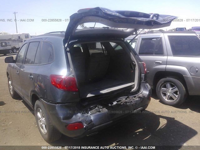 5NMSG13D77H091612 - 2007 HYUNDAI SANTA FE GLS GRAY photo 6