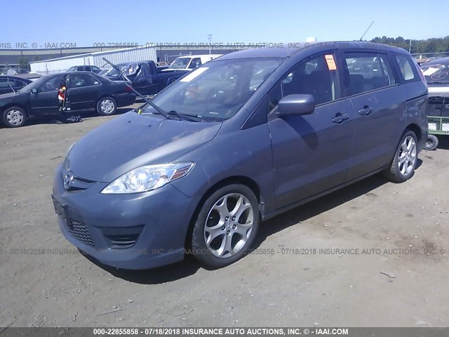 JM1CR2W3XA0366579 - 2010 MAZDA 5 GRAY photo 2