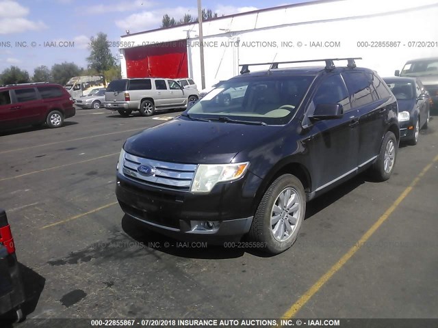 2FMDK49C57BB37729 - 2007 FORD EDGE SEL PLUS BLACK photo 2