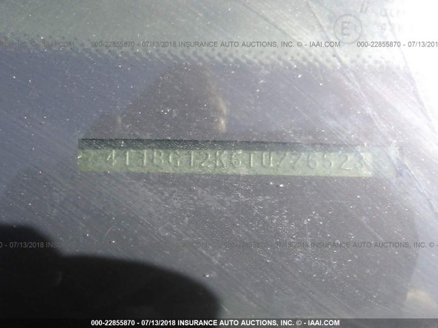 4T1BG12K6TU776523 - 1996 TOYOTA CAMRY DX/LE/XLE GRAY photo 9