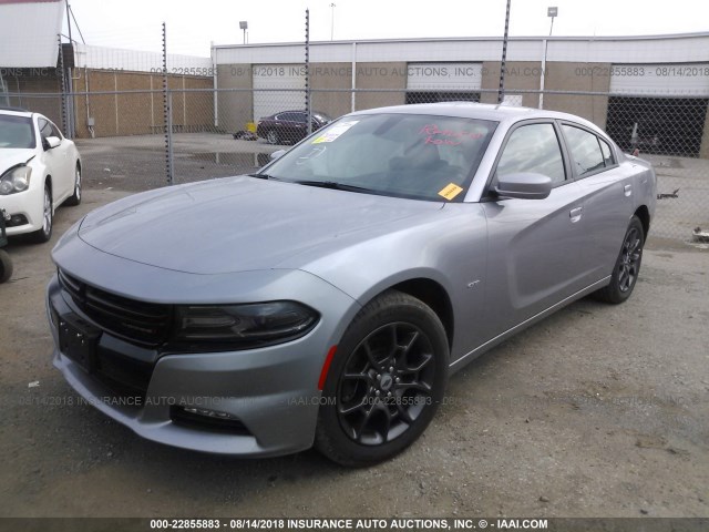 2C3CDXJG3JH135951 - 2018 DODGE CHARGER GT GRAY photo 2