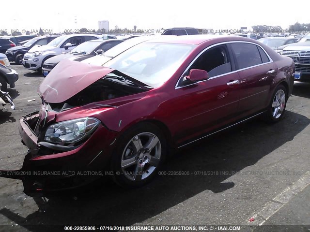 1G1ZC5E06CF305405 - 2012 CHEVROLET MALIBU 1LT წითელი ფოტო 2