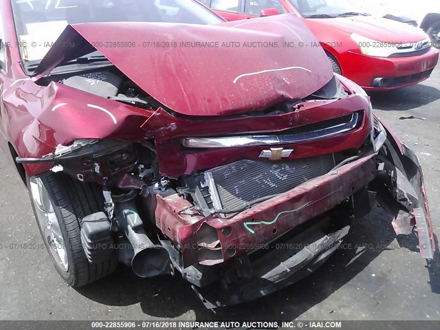 1G1ZC5E06CF305405 - 2012 CHEVROLET MALIBU 1LT წითელი ფოტო 6