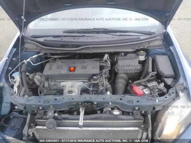 19XFB2F93CE049002 - 2012 HONDA CIVIC EXL ლურჯი ფოტო 10