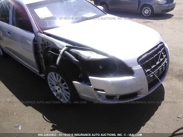 WAUDH74F17N096376 - 2007 AUDI A6 3.2 QUATTRO SILVER photo 6