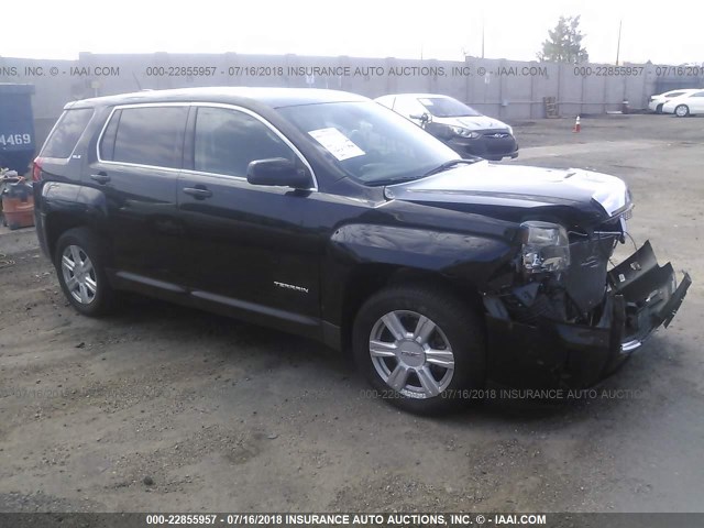 2GKALMEK8F6325643 - 2015 GMC TERRAIN SLE BLACK photo 1