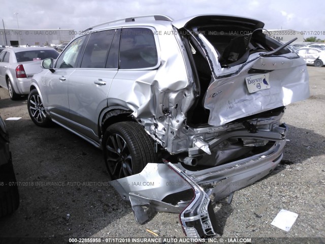 YV4102KK5J1193639 - 2018 VOLVO XC90 T5 SILVER photo 3