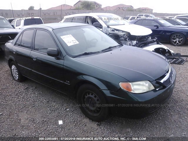 JM1BJ222210413359 - 2001 MAZDA PROTEGE DX/LX GREEN photo 1