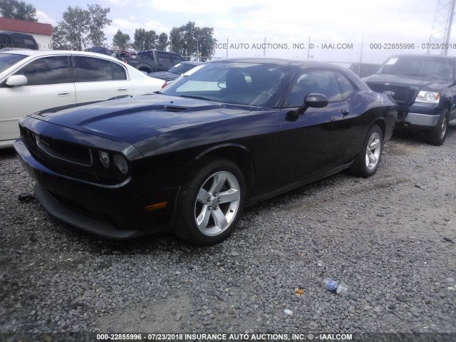 2B3CJ4DG2BH531984 - 2011 DODGE CHALLENGER BLACK photo 2