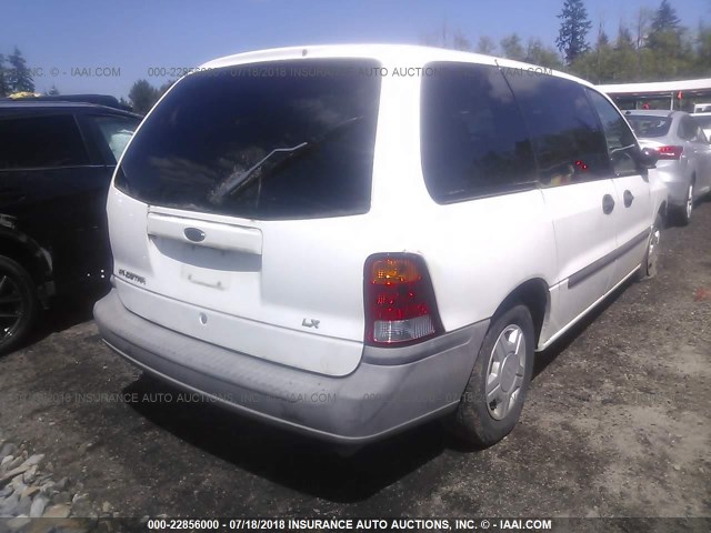 2FMDA50491BC15824 - 2001 FORD WINDSTAR LX WHITE photo 4