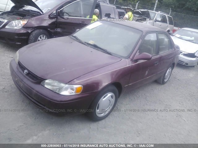2T1BR18E1WC097793 - 1998 TOYOTA COROLLA VE/CE/LE 栗色 照片 2