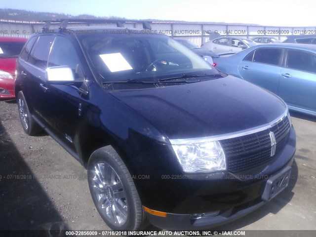 2LMDU88C08BJ09989 - 2008 LINCOLN MKX BLACK photo 1