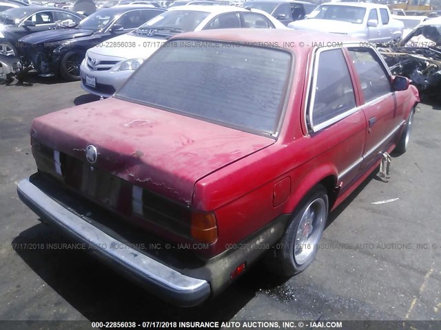 WBAAB5405F9508682 - 1985 BMW 325 E RED photo 4