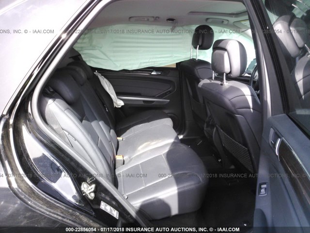 4JGBB8GB8BA747525 - 2011 MERCEDES-BENZ ML 350 4MATIC BLACK photo 8