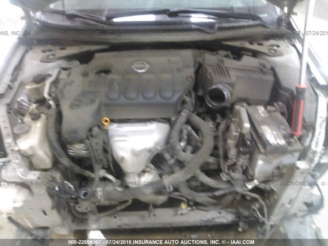 1N4AL24E18C282694 - 2008 NISSAN ALTIMA 2.5S GRAY photo 10