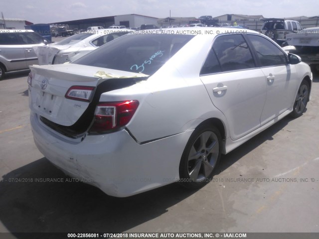 4T1BF1FK4CU629792 - 2012 TOYOTA CAMRY SE/LE/XLE 白色 照片 4