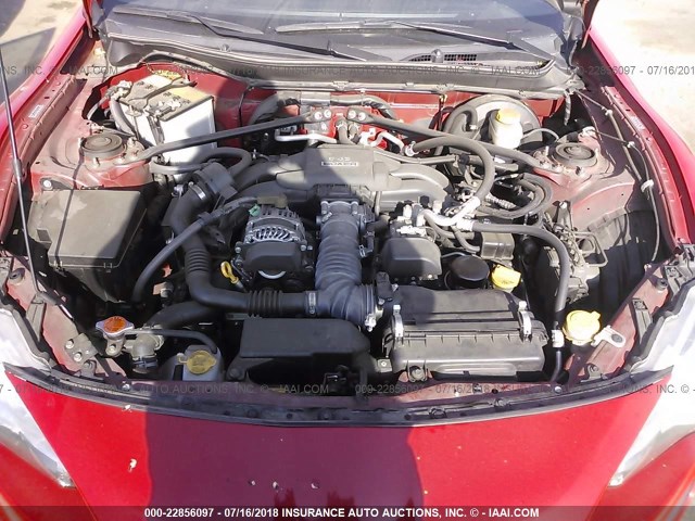 JF1ZNAA13D2729549 - 2013 TOYOTA SCION FR-S RED photo 10