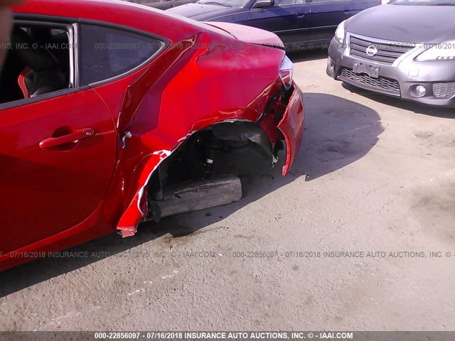 JF1ZNAA13D2729549 - 2013 TOYOTA SCION FR-S RED photo 6