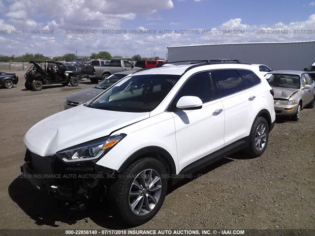 KM8SM4HF1JU269465 - 2018 HYUNDAI SANTA FE SE WHITE photo 2