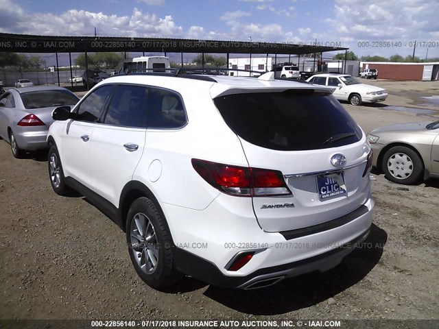 KM8SM4HF1JU269465 - 2018 HYUNDAI SANTA FE SE WHITE photo 3