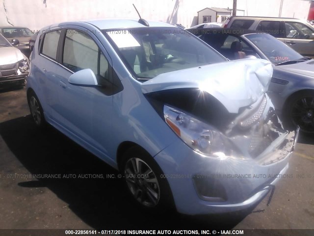 KL8CK6S01FC803651 - 2015 CHEVROLET SPARK EV 1LT Light Blue photo 1