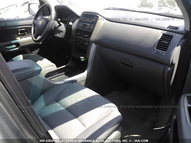 5FNYF28107B044456 - 2007 HONDA PILOT LX GRAY photo 5